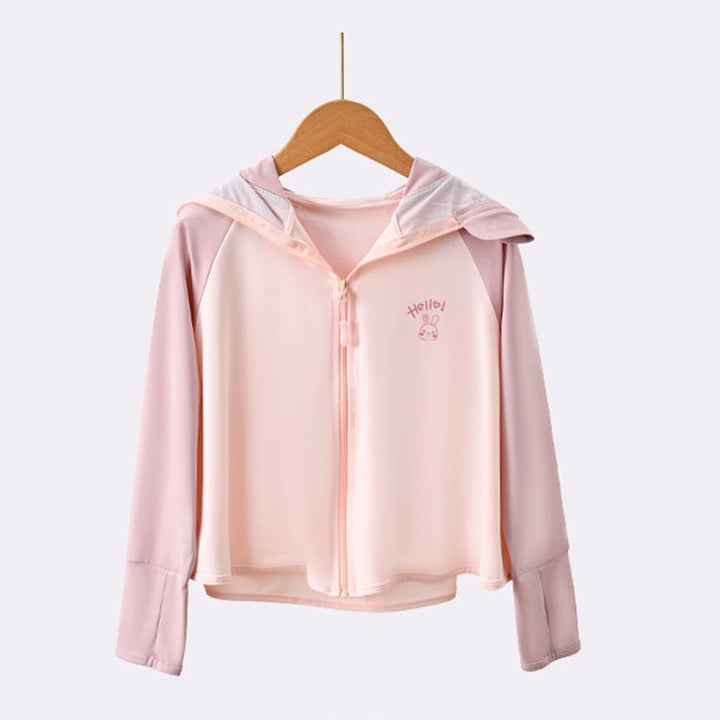 Girl lightweight sun jacket with hood Mune Fashion