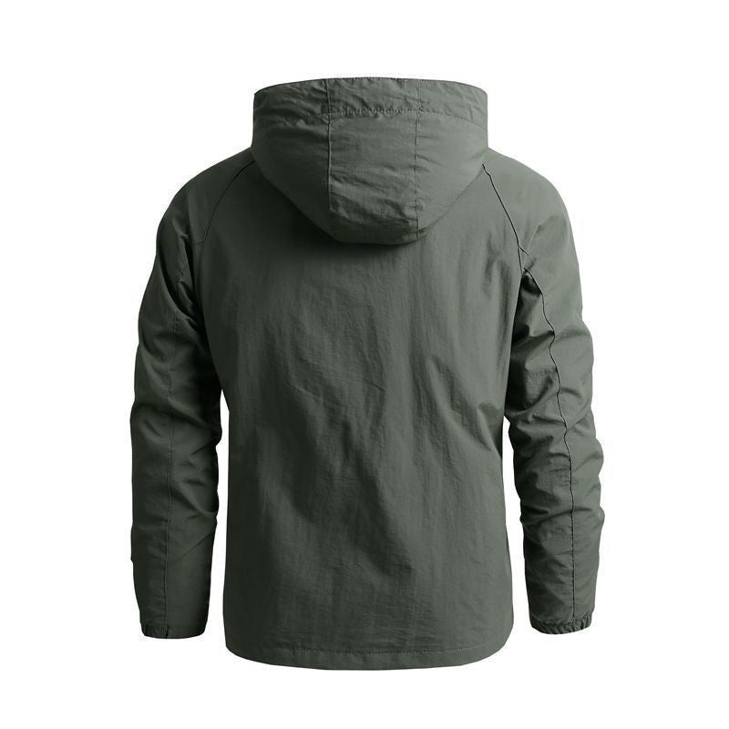 Men's Tactical-Urban Transitional Jacket with Hood, Mesh Lining and Concealed Zipper Pockets Mune Fashion