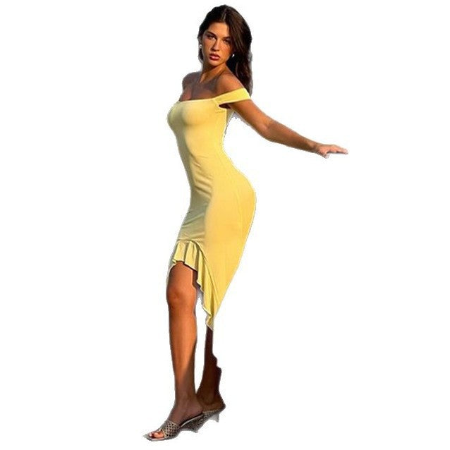 Women's fitted off-shoulder dress Mune Fashion