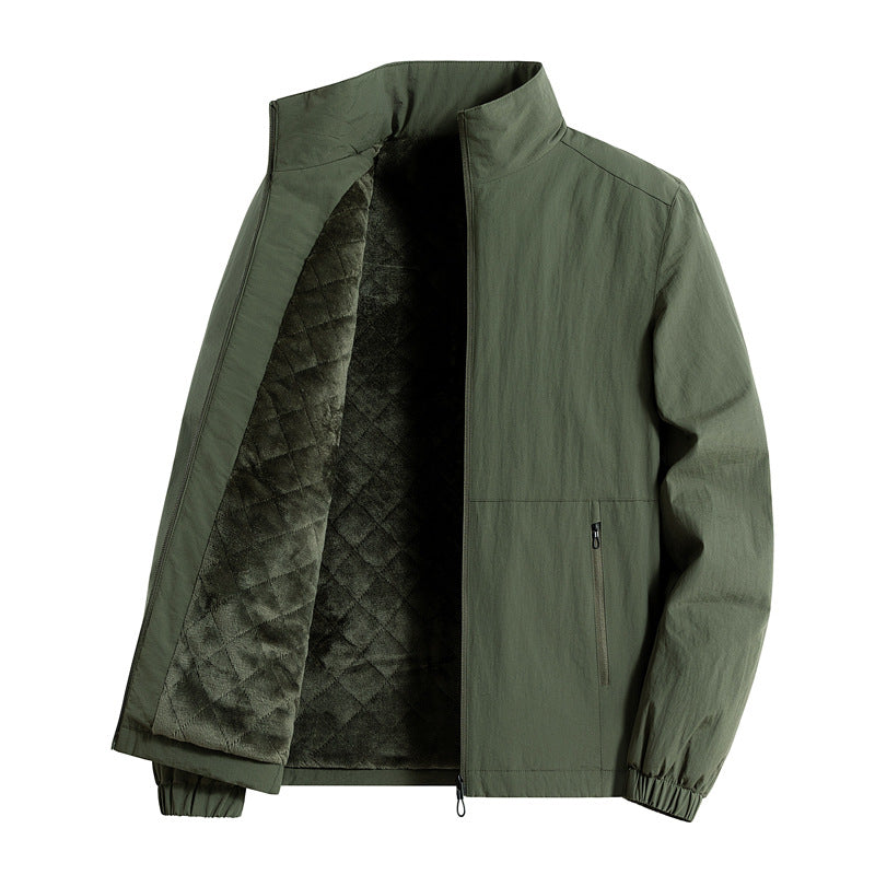 Men's ultralight breathable leisure jacket with mesh inner lining, stand-up collar, and zippered pockets Mune Fashion