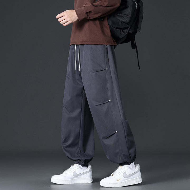 Men's Stylish Cargo Pants with Elastic Waistband