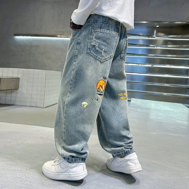 Unisex casual jeans with colorful graphics Mune Fashion