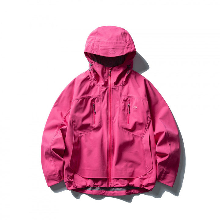 Unisex Lightweight Softshell Outdoor Jacket with Adjustable Hood, Water-Repellent Membrane, and Ergonomic Breast Pockets Mune Fashion