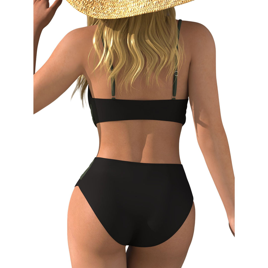 Women High-Waisted Beach Bikini with Wrap Top Mune Fashion