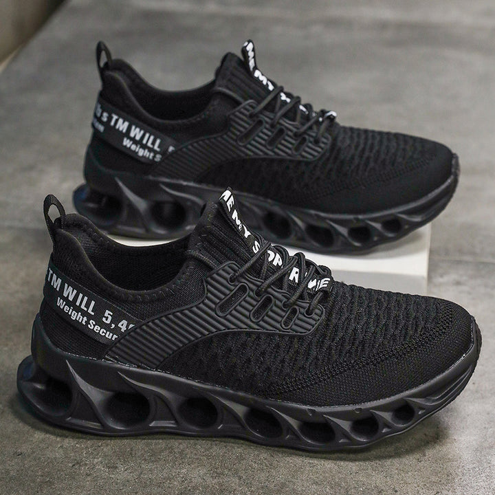 Unisex Performance Sneaker with innovative perforated air sole and knitted upper material Mune Fashion
