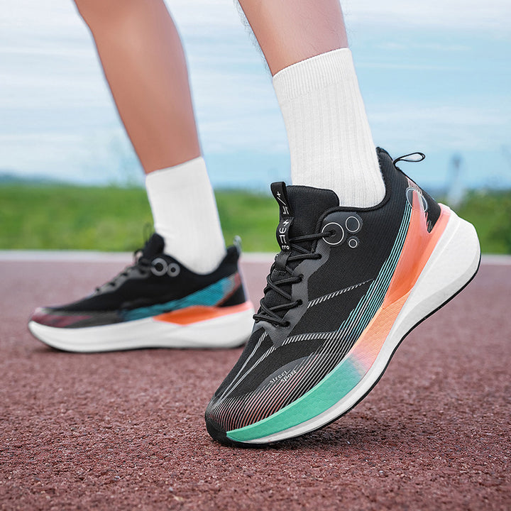 Unisex light street sneakers with breathable knitted upper material, reactive hollow core midsole and grippy profile outsole Mune Fashion