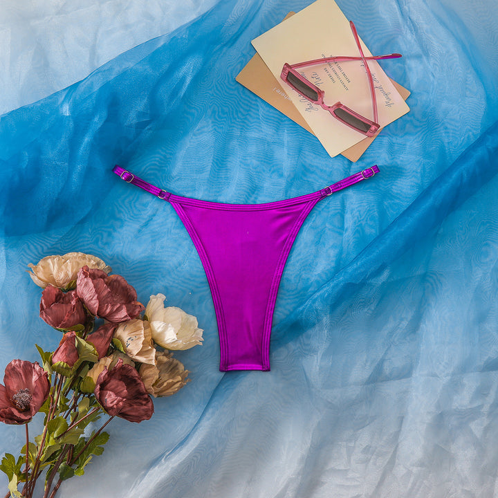 Women's High-Cut Bikini Bottoms with Elegant Design Mune Fashion
