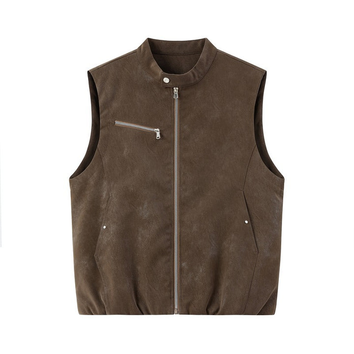 Men's Stylish Leather Vest Mune Fashion