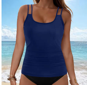Ladies Tankini top with fashionable ruffle design Mune Fashion