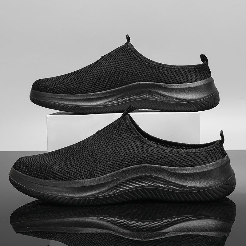 Unisex nan lighter mesh slip-on sneakers with breathable upper material, cushioning EVA midsole, and non-slip profiling sole Mune Fashion