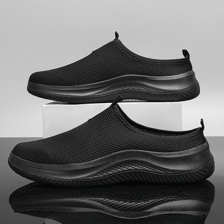 Unisex nan lighter mesh slip-on sneakers with breathable upper material, cushioning EVA midsole, and non-slip profiling sole Mune Fashion