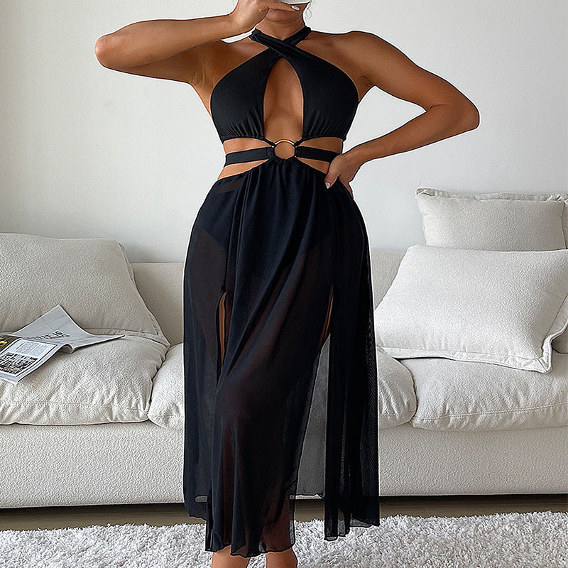 Women's Festive Maxi Dress with Cut-Out Details Mune Fashion