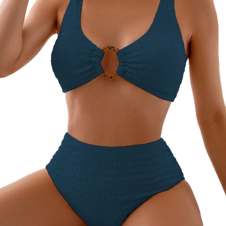 Ladies high-neck swimwear with cut and detail Mune Fashion