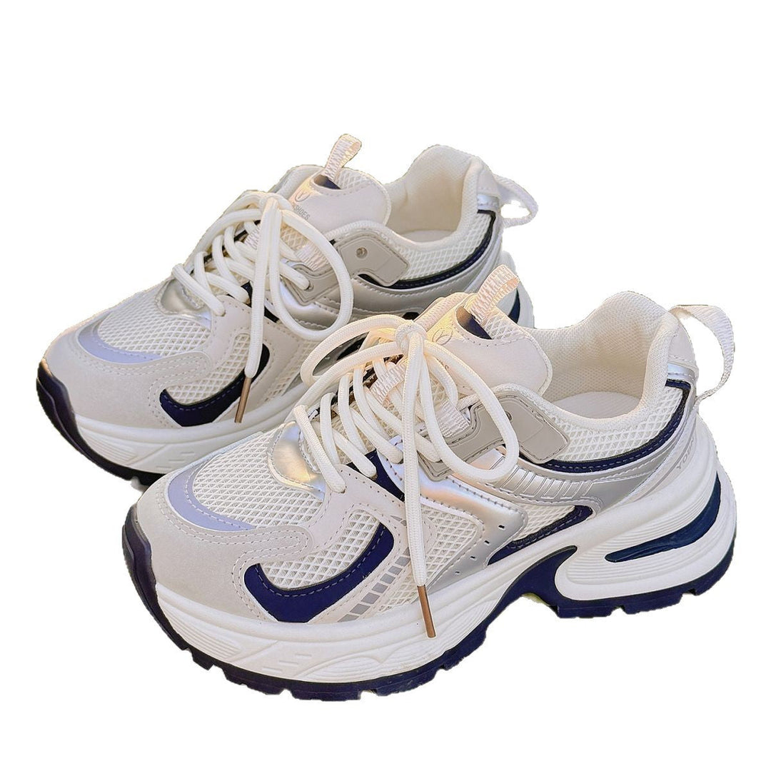 Women's Athletic Sneakers with Breathable Mesh Upper and Stylish Silhouette Mune Fashion