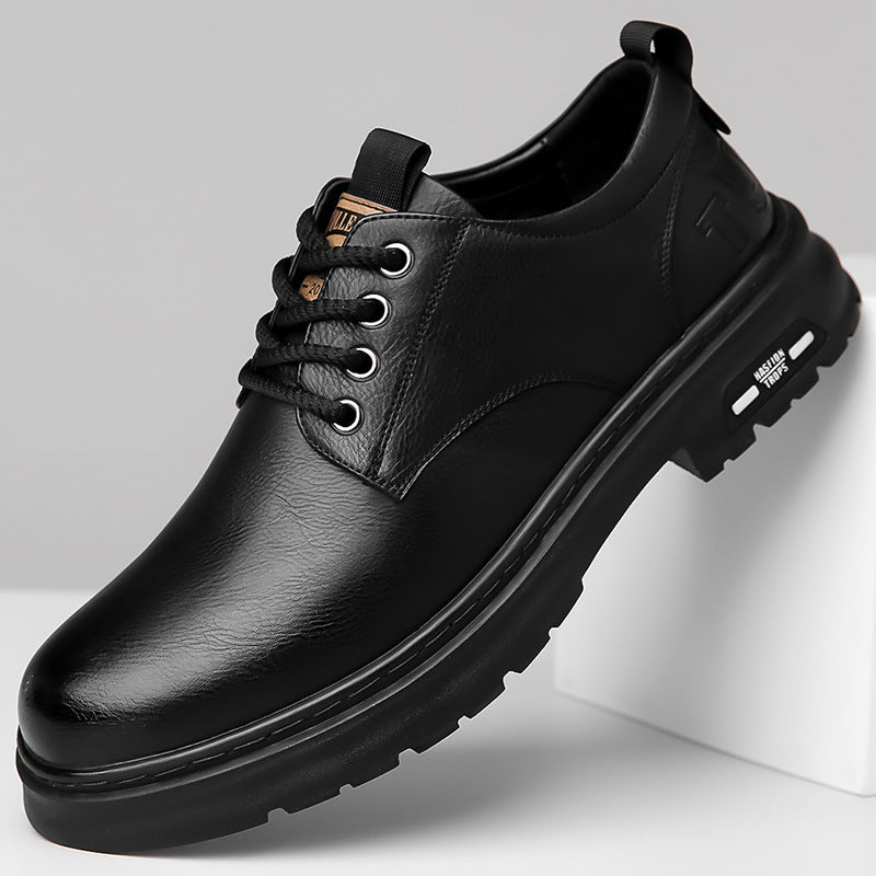 Men's Derby Hybrid made of leather look with robust profile platform sole and comfort insole Mune Fashion