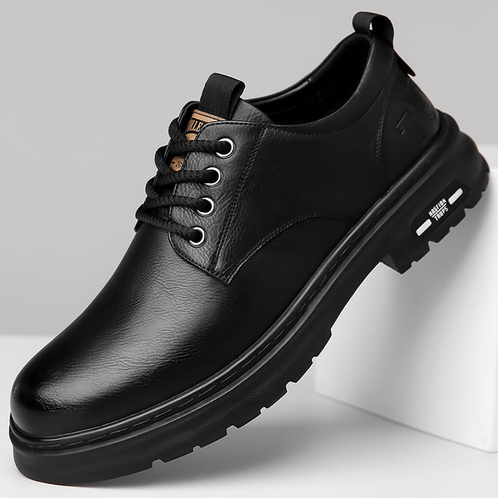 Men's Derby Hybrid made of leather look with robust profile platform sole and comfort insole Mune Fashion