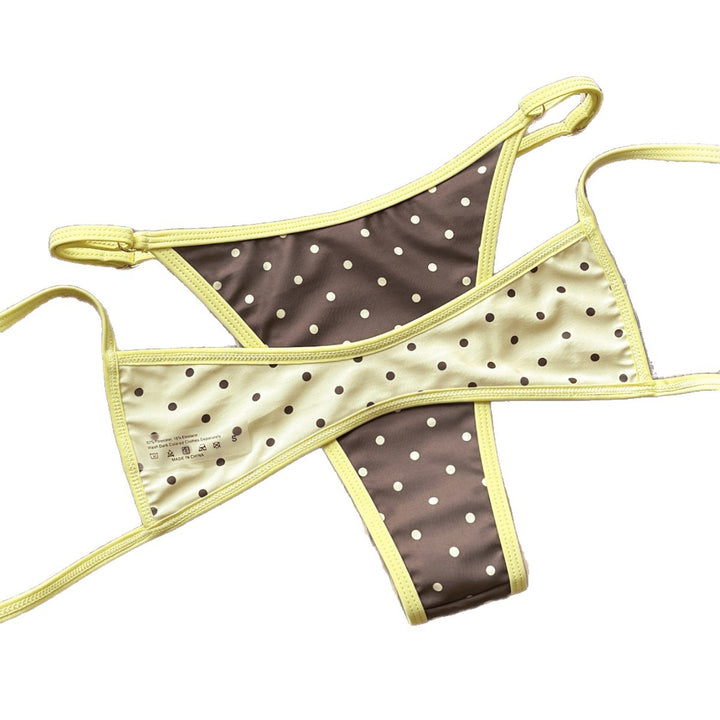 Ladies Fashionable Slip Bikini with Trendy Dots Mune Fashion
