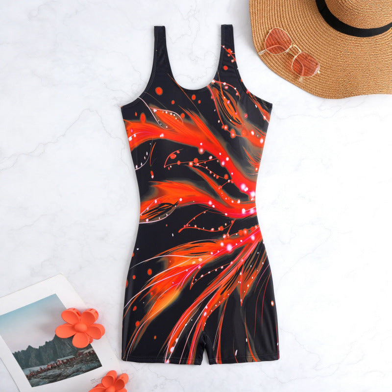 Women's Sporty Swimsuit with Attractive Color Gradients Mune Fashion