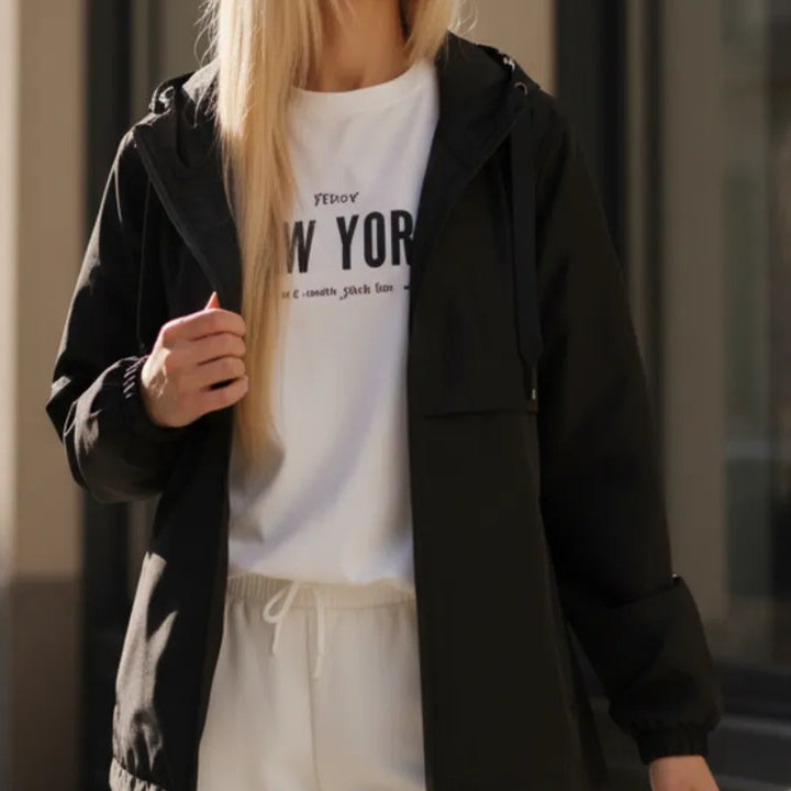Women's Fashion Transitional Jacket with Hood