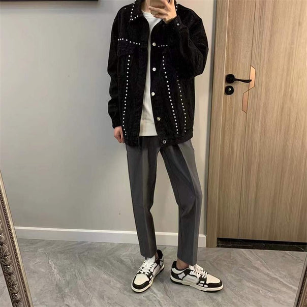 Men's Fashion Jeans Jacket with Studs Mune Fashion