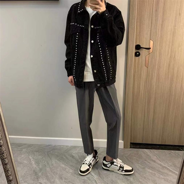 Men's Fashion Jeans Jacket with Studs Mune Fashion
