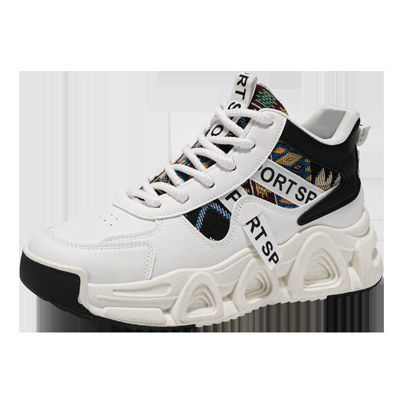 Women’s Sporty High-Top Sneakers with Colorful Design Mune Fashion