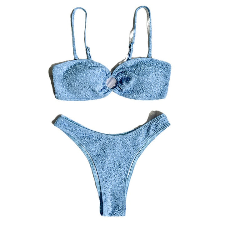 Women's bandeau bikini with textured fabric Mune Fashion