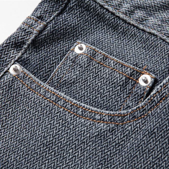 Men's denim shorts with turn-up, mid-rise waistband and classic pocket configuration Mune Fashion