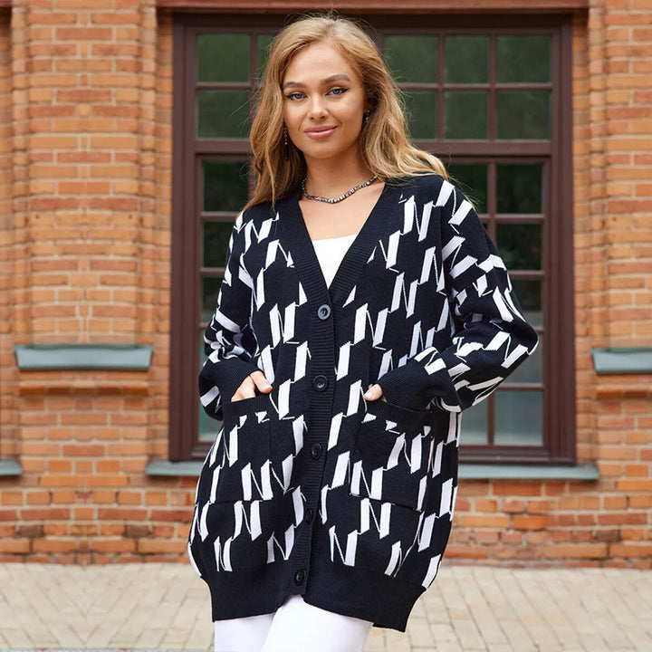 Women Casual Oversized Cardigan Mune Fashion
