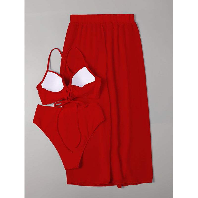 Women's Two-Piece Bikini Set with Chic Skirt Mune Fashion