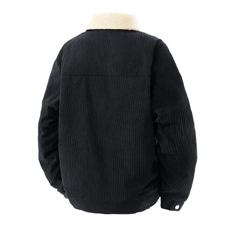 Men's stylish utility jacket with teddy collar Mune Fashion