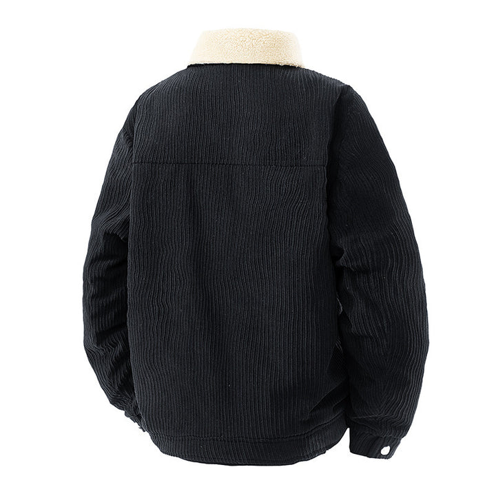 Men's stylish utility jacket with teddy collar Mune Fashion