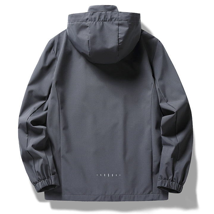 Men's wind and water-repellent softshell hooded jacket with concealed zipper placket Mune Fashion