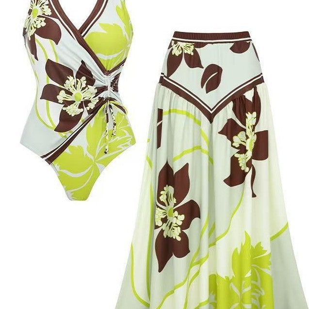 Ladies Maxi Dress with Floral Patterns Mune Fashion