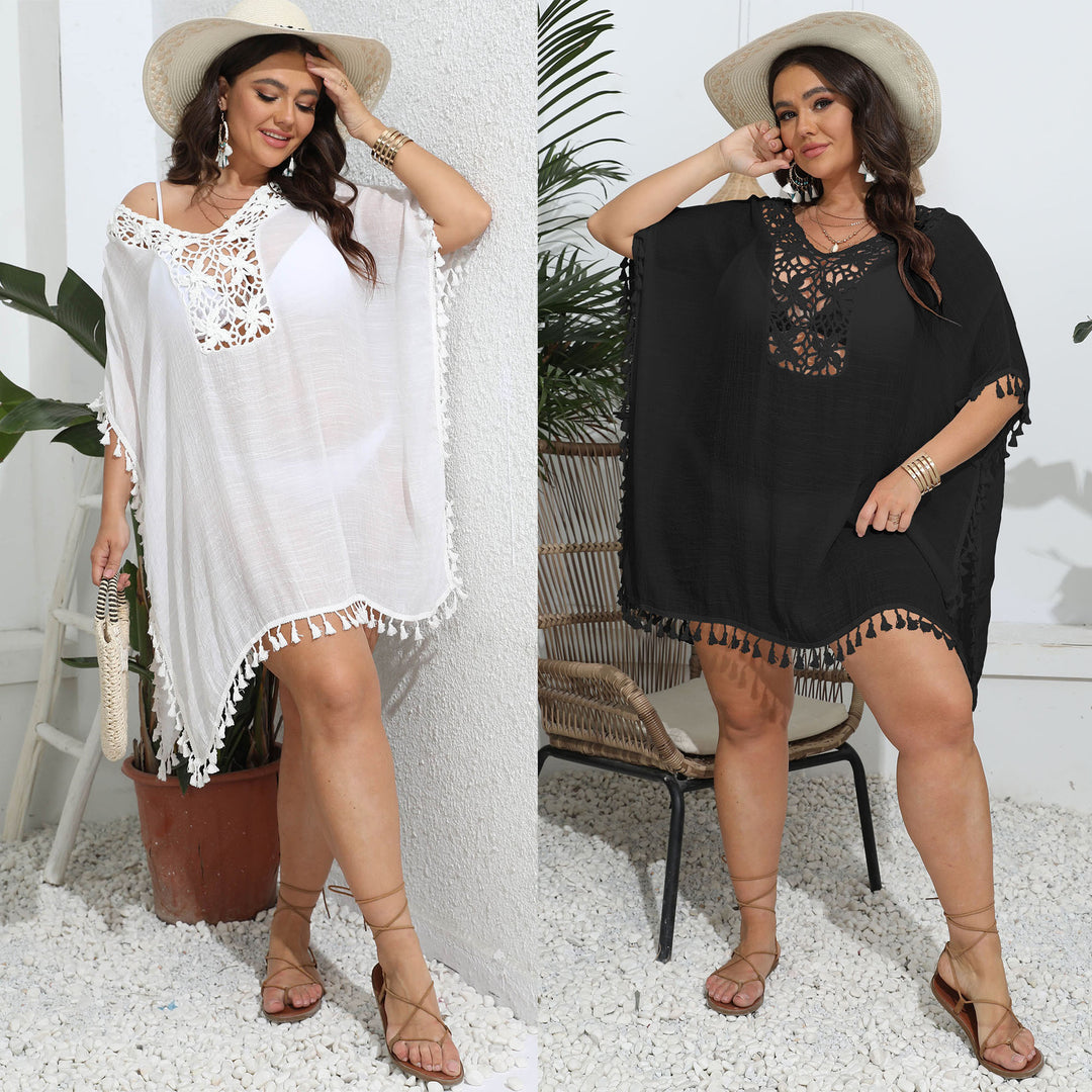 Ladies elegant crochet beach poncho Mune Fashion