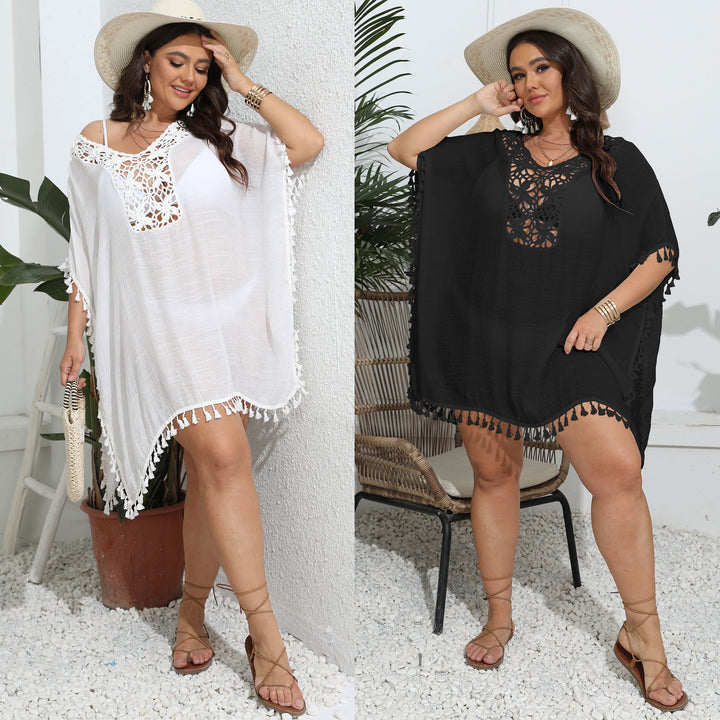 Ladies elegant crochet beach poncho Mune Fashion