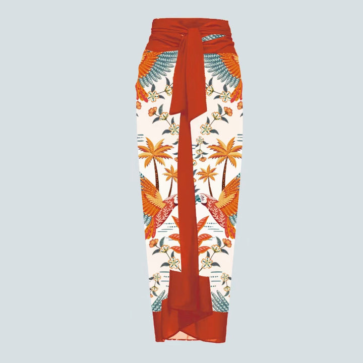 Women One-Sided Swimsuit with 3D Flower Applique Mune Fashion