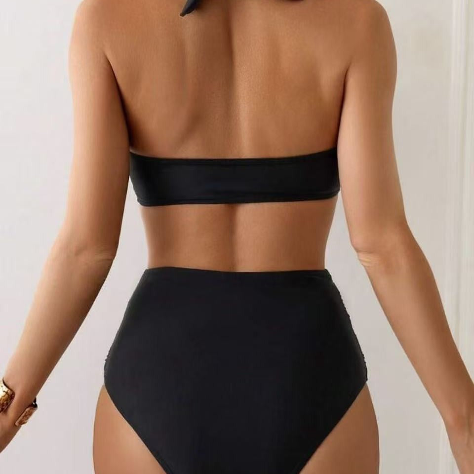 Women's bikini set with transparent inserts and high waistband Mune Fashion