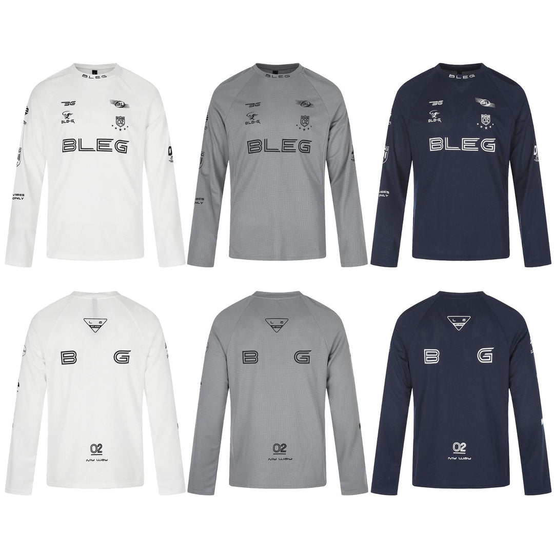 Unisex Lightweight Functional Long Sleeve Shirt with Raglan Sleeves and Breathable Waffle Texture Mune Fashion