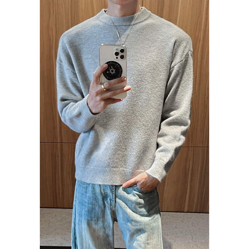 Men's Fashion Round Neck Sweater Mune Fashion