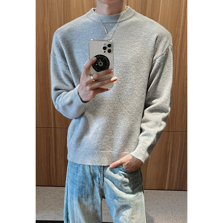 Men's Fashion Round Neck Sweater Mune Fashion