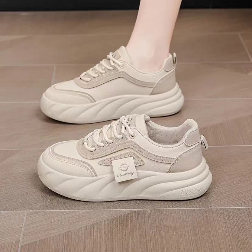 Women Comfortable and trendy sneakers with breathable mesh and thick sole Mune Fashion