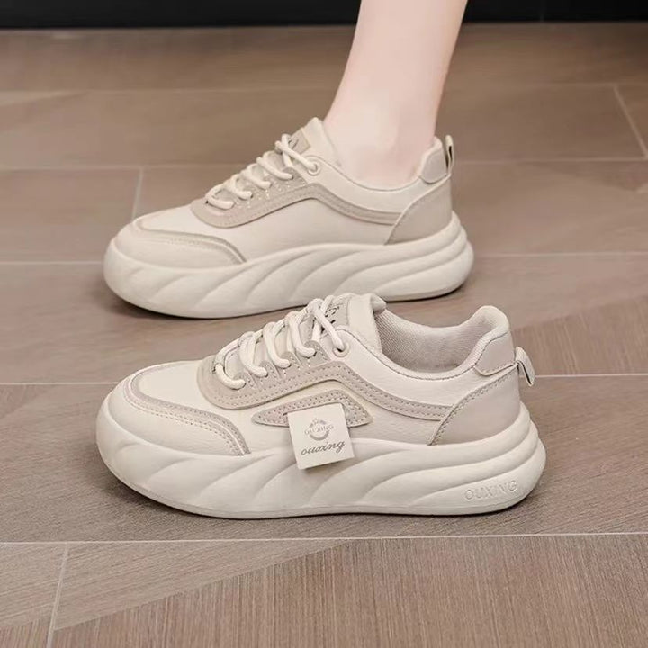 Women Comfortable and trendy sneakers with breathable mesh and thick sole Mune Fashion