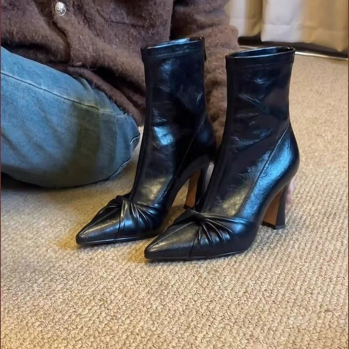 Ladies High Classic Ankle Boots Mune Fashion