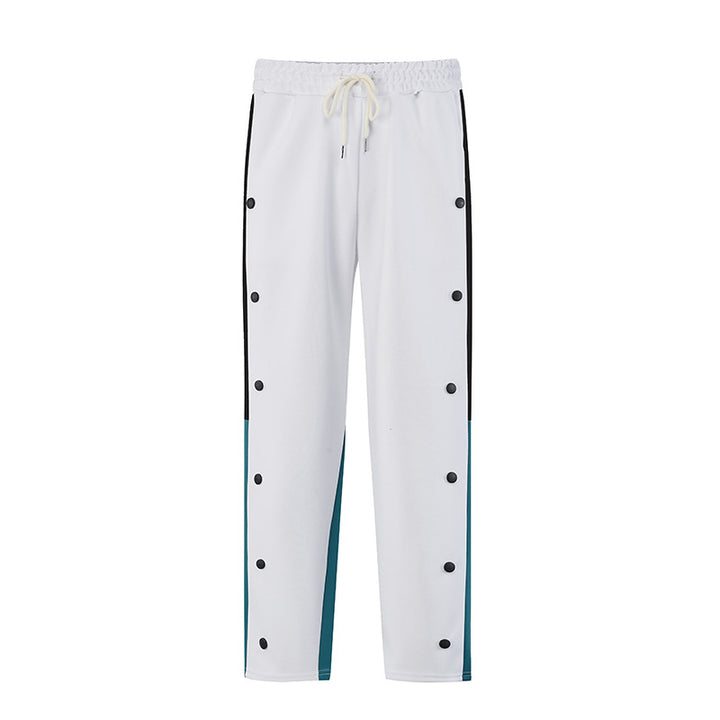 Men's sporty leisure pants with buttons and elastic waistband Mune Fashion