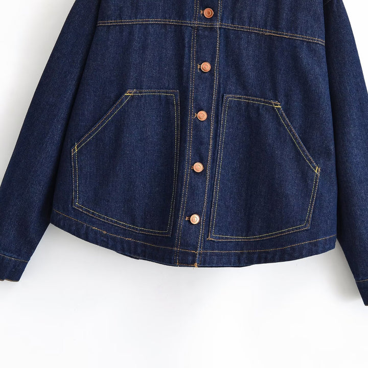 Women's Oversized Denim Jacket in Worker Look Mune Fashion