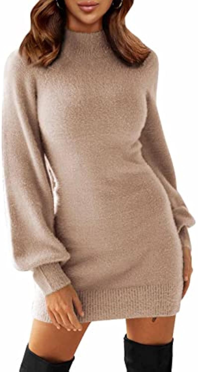 Women Casual and Elegant Knit Dress Mune Fashion