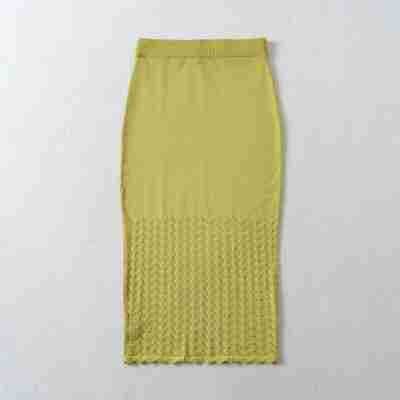Women's Two-Piece Knit Set with off-the-shoulder Neckline and Bodycon Pencil Skirt Mune Fashion