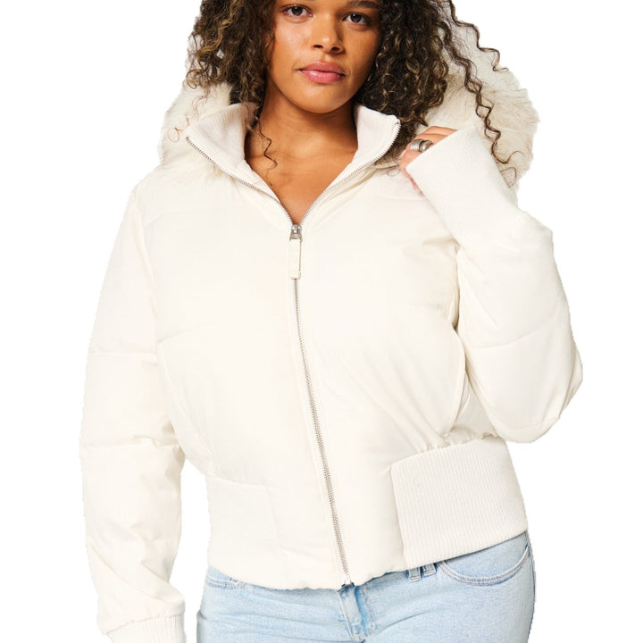 Mune | Women's Quilted Winter Jacket with Removable Hood and Elastic Cuffs