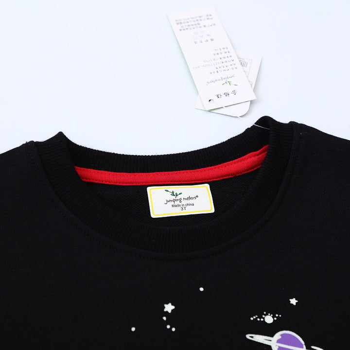 Kids Sweatshirt with Luminous Space Design Mune Fashion